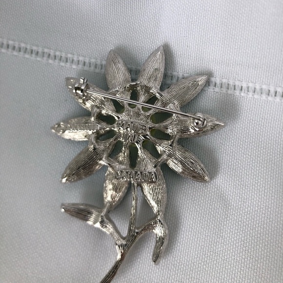 Vtg Sarah Coventry Daisy Time Flower Brooch - Picture 4 of 8